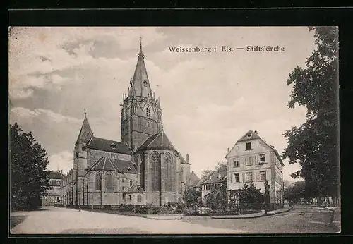AK Weissenburg i. Els., Stiftskirche