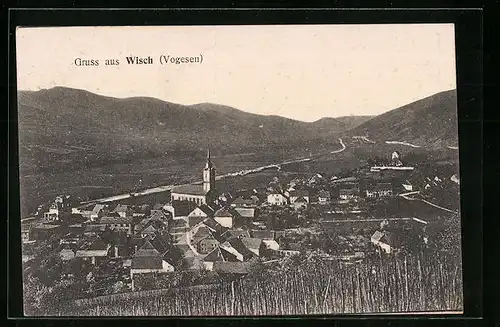 AK Wisch / Vogesen, Panorama