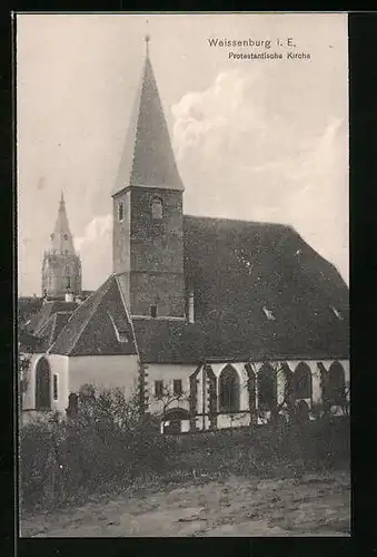 AK Weissenburg i. E., Protestantische Kirche