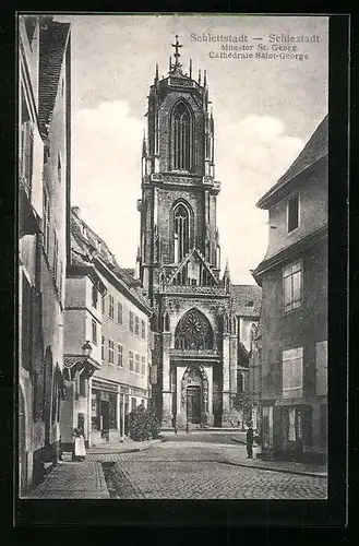 AK Schlettstadt, Cathedrale Saint Georges