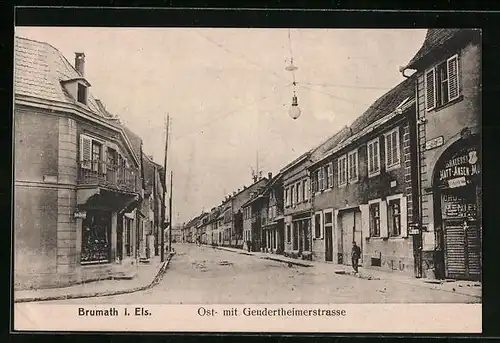 AK Brumath /Els., Ost- mit Geudertheimerstrasse