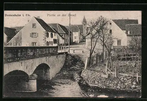 AK Dossenheim i. Els., Partie an der Zinsel