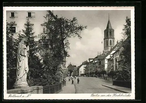 AK Rottweil a. N., Partie an der Hochbrücke