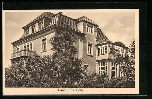 AK Dresden-Loschwitz, Haus Lichte Höhe, Schevenstrasse 10 B