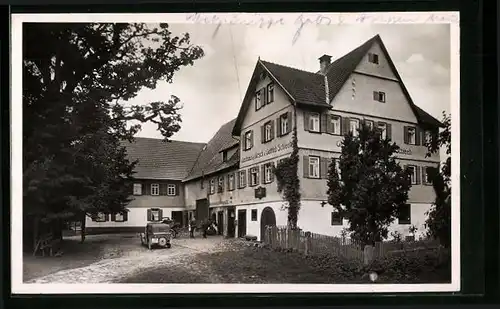 AK Garrweiler /Schwarzwald, Gasthof und Pension zum Hirsch