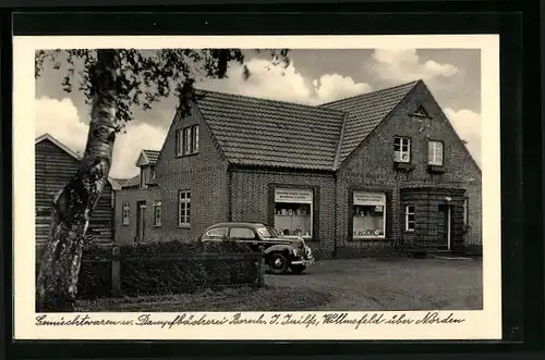 AK Willmsfeld, Gemischtwarenhandlung und Dampfbäckerei Bruch