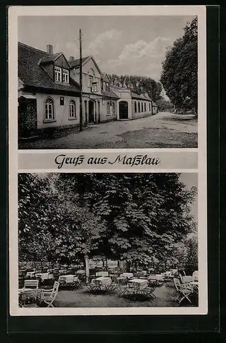 AK Masslau, Gasthof zur grünen Aue