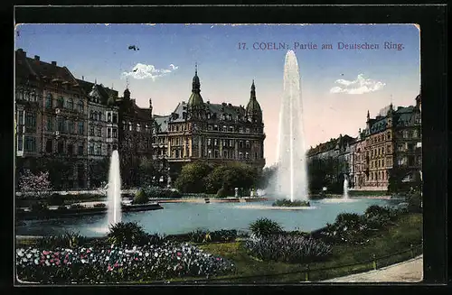 AK Köln-Neustadt, Partie am Deutschen Ring