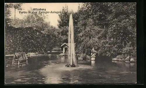 AK Offenburg, Partie in den Zwinger-Anlagen