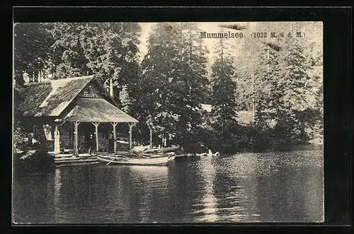 AK Mummelsee, Seepartie mit Ruderbooten