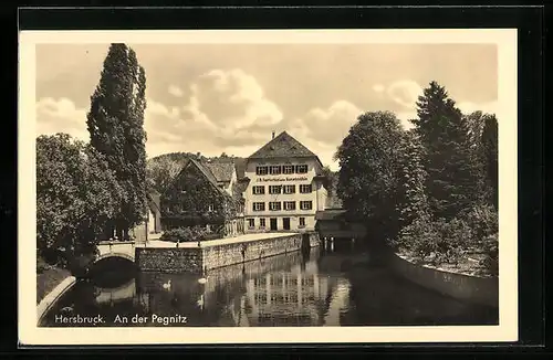 AK Hersbruck, Partie an der Pegnitz
