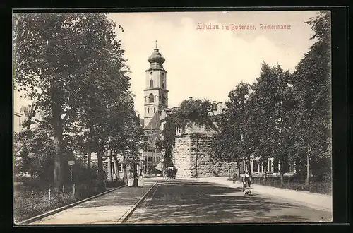 AK Lindau / Bodensee, Römermauer