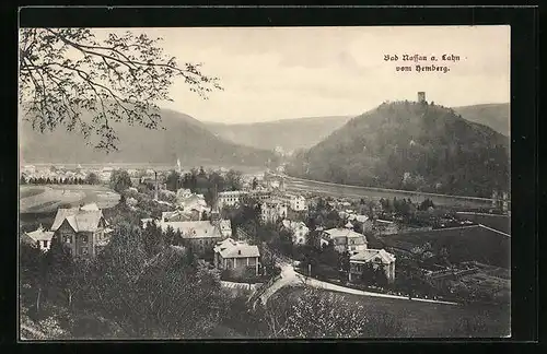 AK Bad Nassau, Ortsansicht vom Hemberg aus gesehen