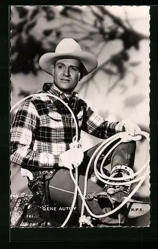 AK Schauspieler Gene Autry als Cowboy