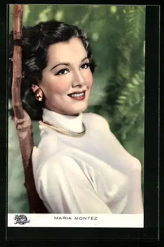 AK Schauspielerin Maria Montez mit bezauberndem Lächeln