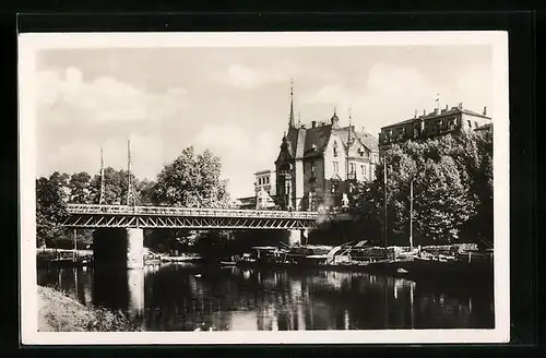 AK Saarbrücken, Blick zur Luisenbrücke