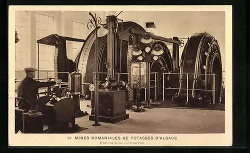AK Mines Domaniales de Potasses d' Alsace, Une machine d'extraction