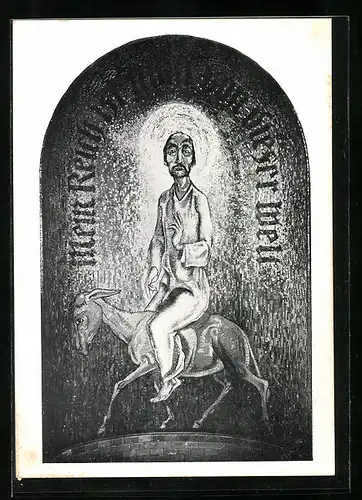 AK Futurismus, Apsis Mein Reich ist nicht von dieser Welt, Mosaik, Winckler-Tannenberg