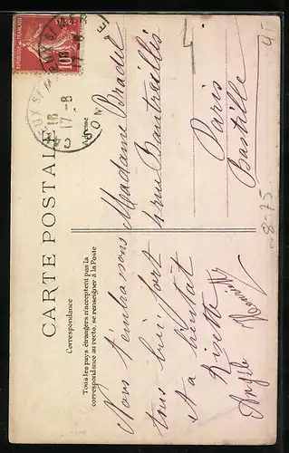 AK Au devant de grand`pere, Fischer mit Enkelin