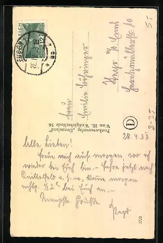 AK Die Mutter, alte Frau beim Sticken