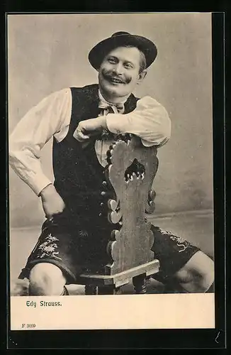 AK Edy Strauss in Lederhosen