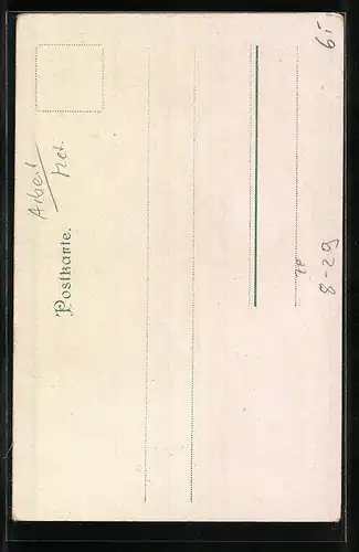 Lithographie Von allen Mädchen so blink u. so blank, Schmied und Spinnerin