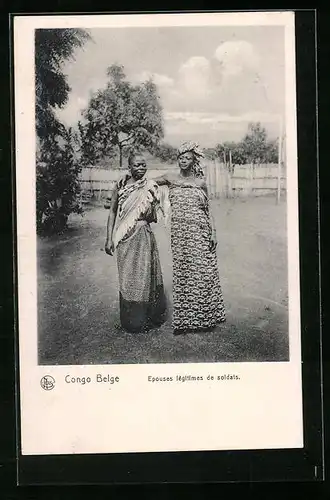 AK Congo Belge, Epouses légitimes de soldats