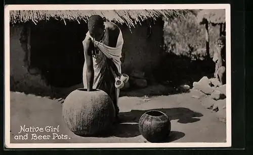 AK Native girl and Beer Pots
