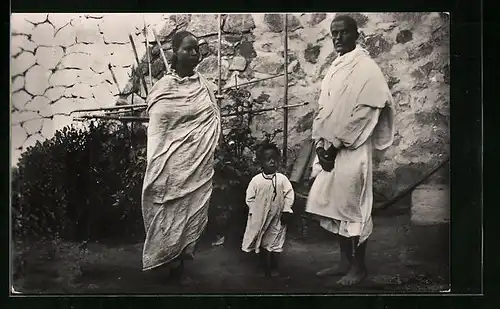 AK Famiglia Abissina, afrikanische Familie