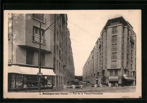 AK Boulogne-sur-Seine, Rue de la France-Mutualiste