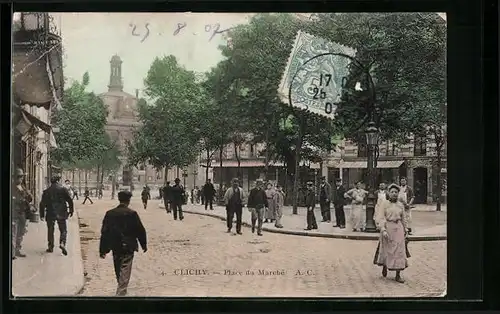 AK Clichy, Place du Marché