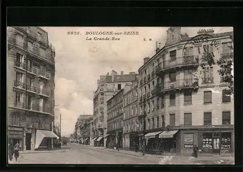 AK Boulogne-sur-Seine, La Grande Rue