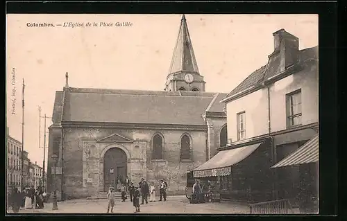 AK Colombes, l'Eglise de la Place Galilée