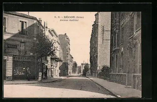 AK Bécon, Avenue Galliéni