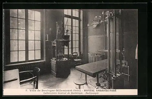 AK Boulogne-Billancourt, Hopital Ambroise-Paré, Laboratoire Central de Radiologie, Radioscopie