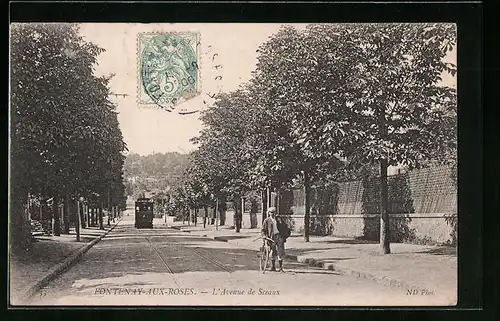 AK Fontenay-aux-Roses, l'Avenue de Sceaux