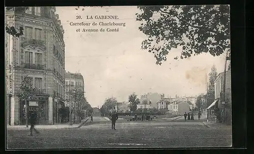 AK La Garenne, Carrefour de Charlebourg et Avenue de Conté