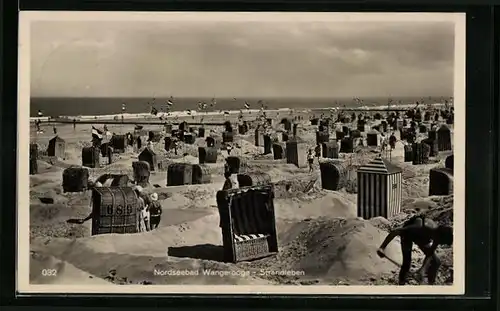AK Wangerooge / Nordsee, Strandleben