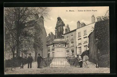 AK Blois, Statue de Denis Papin