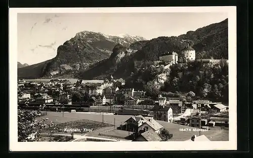 AK Kufstein, Totale mit Kaisergebirge