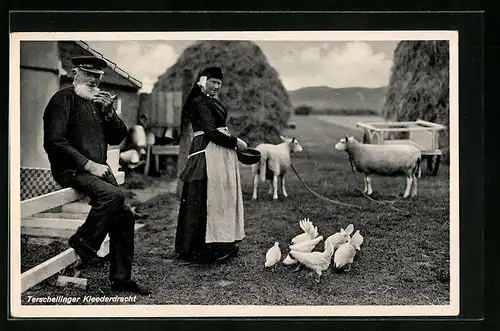 AK Terschelling, Kleederdracht, niederländische Trachten