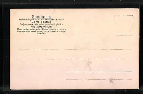 Lithographie Niederländische Strassenszene mit Knabe und Mann