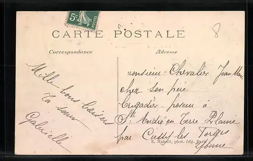 AK Alfort, Inondation Janvier 1910, la Rue des deux Moulins