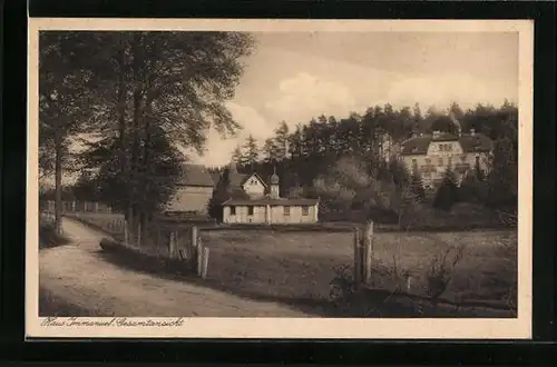 AK Hutschdorf, Haus Immanuel, Ortspartie