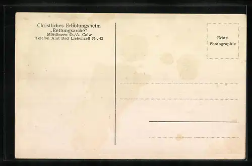 AK Möttlingen, Christl. Erholungsheim Rettungsarche