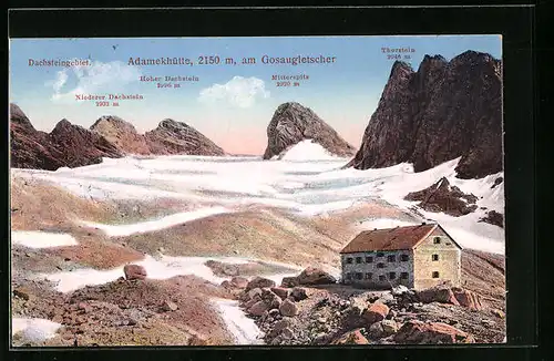 AK Adamekhütte, Berghütte am Gosaugletscher