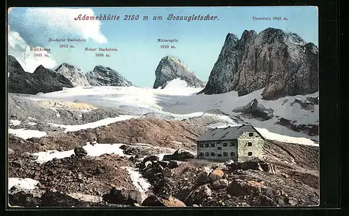 AK Adamekhütte, Berghütte am Gosaugletscher