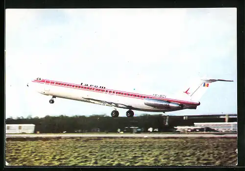 AK Flugzeug BAC 1-11 bei Start, Fluggesellschaft Tarom