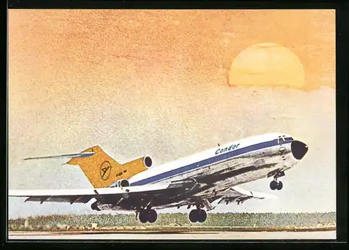 AK Flugzeug Europa-Jet Boeing 727-30 beim Start, Condor