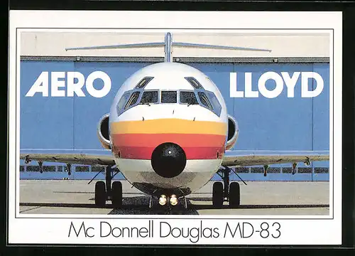 AK Aero Lloyd, Flugzeug Mc Donnell Douglas MD-83 vor dem Start